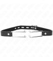KINK - MORDAZA GANCHO DE METAL 11.5 CM CON CORREA DE POLIPIEL AJUSTABLE 39-58 CM X 2 CM