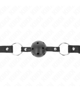 KINK MORDAZA DE BOLA 45 CM NEGRA DURA HUECA MODELO 1 635 X 2 CM
