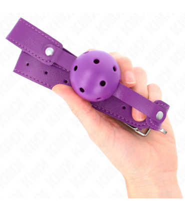KINK MORDAZA DE BOLA 45 CM TRANSPIRABLE MORADO 65 x 25 CM