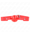 KINK - MORDAZA DE BOLA 4.5 CM TRANSPIRABLE ROJO 65 x 2.5 CM
