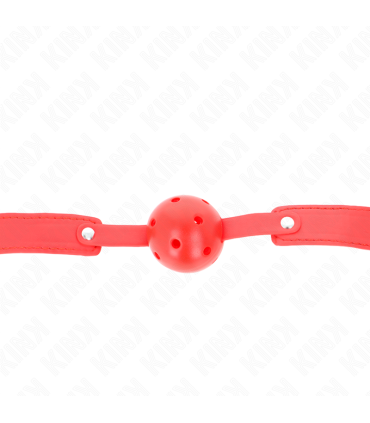 KINK MORDAZA DE BOLA 45 CM TRANSPIRABLE ROJO 65 x 25 CM