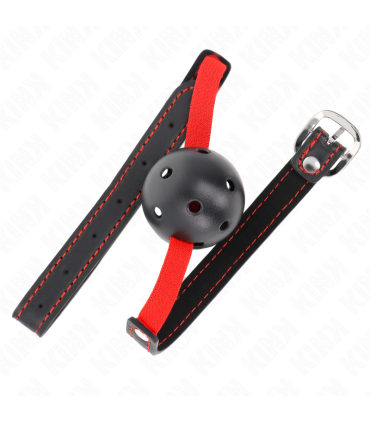 KINK MORDAZA DE BOLA 45 CM DURA HUECA CON CINTURON ELASTICO 56 x 15 CM