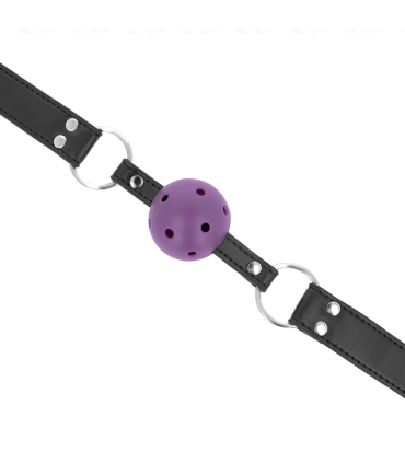 KINK MORDAZA DE BOLA 4 CM TRANSPIRABLE CON DOBLE REMACHE MORADO 62 x 25 CM AJUSTABLE 42 58 CM