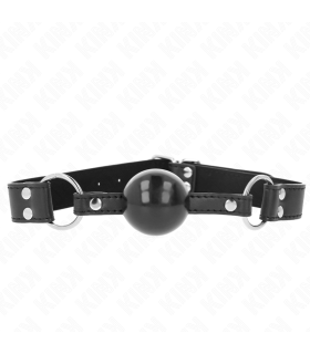 KINK MORDAZA DE BOLA 4 CM SUAVE Y SOLIDA CON CORREA DE POLIPIEL 62 x 25 CM AJUSTABLE 42 58 CM