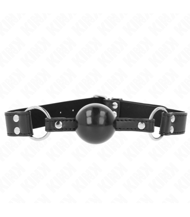 KINK MORDAZA DE BOLA 4 CM SUAVE Y SOLIDA CON CORREA DE POLIPIEL 62 x 25 CM AJUSTABLE 42 58 CM