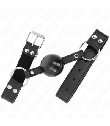 KINK MORDAZA DE BOLA 4 CM SUAVE Y SOLIDA CON CORREA DE POLIPIEL 62 x 25 CM AJUSTABLE 42 58 CM