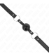 KINK MORDAZA DE BOLA 4 CM TPE CON CANDADO NEGRO 60 x 2 CM