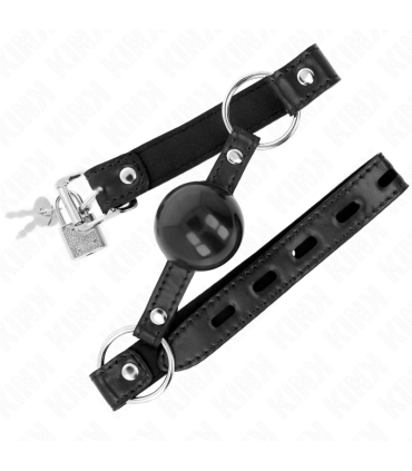 KINK MORDAZA DE BOLA 4 CM TPE NEGRO 60 x 2 CM