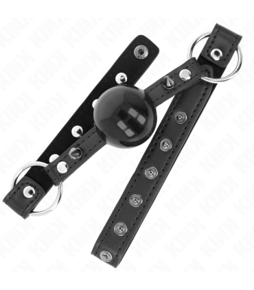 KINK MORDAZA DE BOLA 4 CM CON REMACHE DE PUNTA Y CIERRE A PRESION 65 x 2 CM