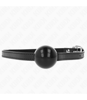 KINK MORDAZA DE BOLA 4 CM SOLIDA SIMPLE NEGRO 65 x 15 CM