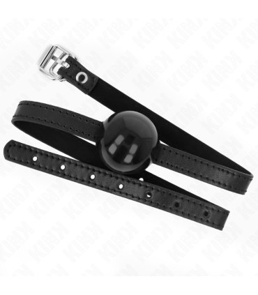 KINK MORDAZA DE BOLA 4 CM SOLIDA SIMPLE NEGRO 65 x 15 CM
