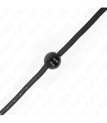 KINK MORDAZA DE BOLA 4 CM SOLIDA SIMPLE NEGRO 65 x 15 CM