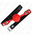 KINK - MORDAZA DE BOLA 4 CM DE SILICONA ROJA 60 x 2 CM