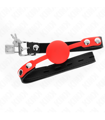 KINK MORDAZA DE BOLA 4 CM DE SILICONA CON CANDADO 60 x 2 CM