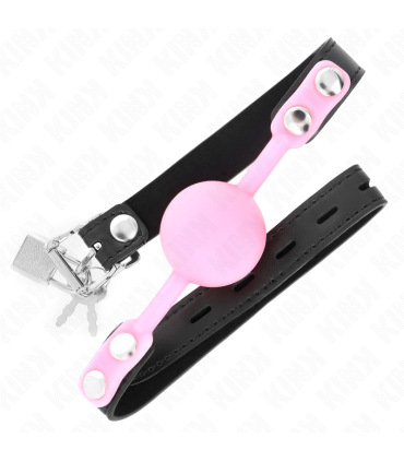 KINK MORDAZA DE BOLA 4 CM DE SILICONA LUMINOSA 60 x 2 CM