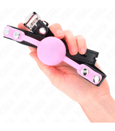 KINK MORDAZA DE BOLA 4 CM DE SILICONA LUMINOSA 60 x 2 CM