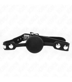 KINK MORDAZA DE BOLA 4 CM DE SILICONA MODELO 1 CON CANDADO 60 x 2 CM