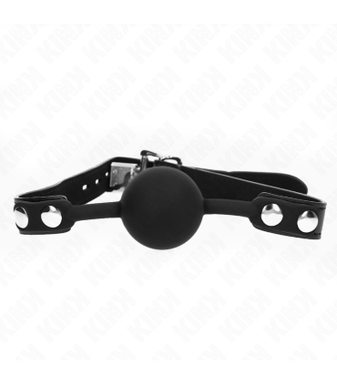 KINK MORDAZA DE BOLA 4 CM DE SILICONA MODELO 1 CON CANDADO 60 x 2 CM