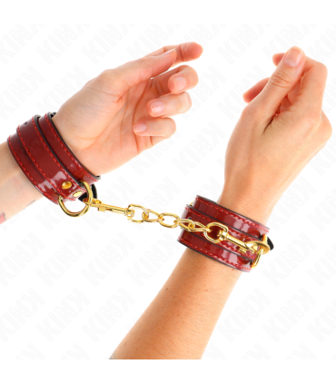 KINK MUNEQUERAS JOANNA ANGEL ROJO AJUSTABLE CON CADENA DORADO 165 26 CM X 4 CM