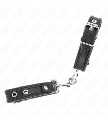 KINK MUNEQUERAS MINI NEGRO CON TACHUELAS AJUSTABLE 16 22 CM X 2 CM