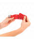 KINK MUNEQUERAS CON DOBLE LINEA DE TACHUELAS AJUSTABLE ROJO