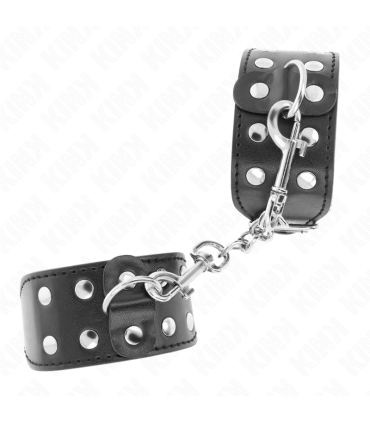 KINK MUNEQUERAS CON DOBLE LINEA DE TACHUELAS AJUSTABLE NEGRO