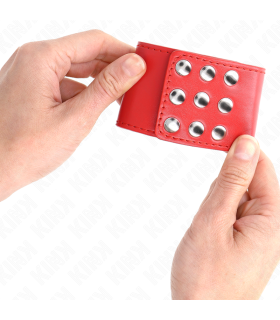 KINK MUNEQUERAS CON CIERRE A PRESION AJUSTABLE ROJO 19 24 CM X 55 CM