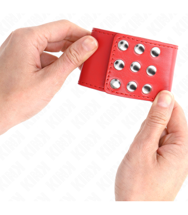 KINK MUNEQUERAS CON CIERRE A PRESION AJUSTABLE ROJO 19 24 CM X 55 CM