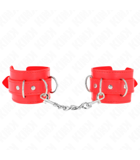 KINK MUNEQUERAS CON 3 ANILLAS EN D AJUSTABLE ROJO 175 25 CM X 6 CM