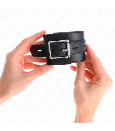 KINK MUNEQUERAS NEGRO CON CORREA NEGRO AJUSTABLE 17 28 CM X 6 CM