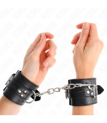 KINK MUNEQUERAS NEGRO CON CORREA NEGRO AJUSTABLE 17 28 CM X 6 CM