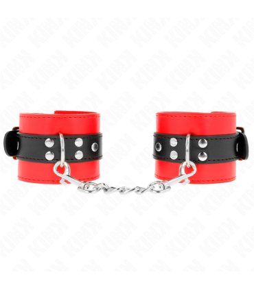 KINK MUNEQUERAS ROJO CON CORREA NEGRO AJUSTABLE 17 28 CM X 6 CM