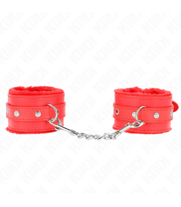 KINK MUNEQUERAS FORRADAS PREMIUM ROJO CON CORREA ROJO AJUSTABLE 17 29 CM X 6 CM