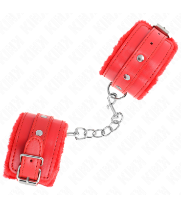 KINK MUNEQUERAS FORRADAS PREMIUM ROJO CON CORREA ROJO AJUSTABLE 17 29 CM X 6 CM