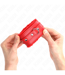 KINK MUNEQUERAS FORRADAS PREMIUM ROJO CON CORREA ROJO AJUSTABLE 17 29 CM X 6 CM