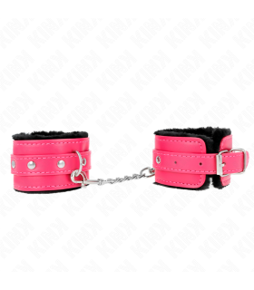 KINK MUNEQUERAS FORRADAS PREMIUM NEGRO CON CORREA FUCSIA AJUSTABLE 17 29 CM X 6 CM