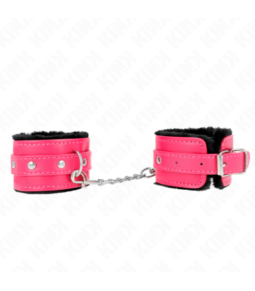 KINK MUNEQUERAS FORRADAS PREMIUM NEGRO CON CORREA FUCSIA AJUSTABLE 17 29 CM X 6 CM