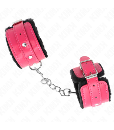 KINK MUNEQUERAS FORRADAS PREMIUM NEGRO CON CORREA FUCSIA AJUSTABLE 17 29 CM X 6 CM