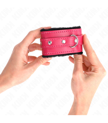 KINK MUNEQUERAS FORRADAS PREMIUM NEGRO CON CORREA FUCSIA AJUSTABLE 17 29 CM X 6 CM