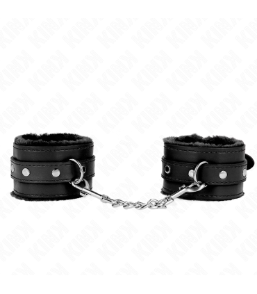 KINK MUNEQUERAS FORRADAS PREMIUM NEGRO CON CORREA NEGRO AJUSTABLE 17 29 CM X 6 CM