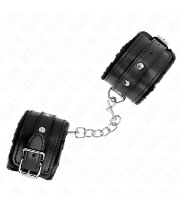 KINK MUNEQUERAS FORRADAS PREMIUM NEGRO CON CORREA NEGRO AJUSTABLE 17 29 CM X 6 CM