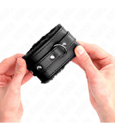 KINK MUNEQUERAS FORRADAS PREMIUM NEGRO CON CORREA NEGRO AJUSTABLE 17 29 CM X 6 CM