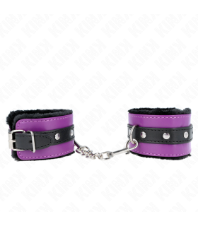 KINK MUNEQUERAS FORRADAS PREMIUM NEGRO CON CORREA VIOLETA NEGRO AJUSTABLE 17 29 CM X 6 CM