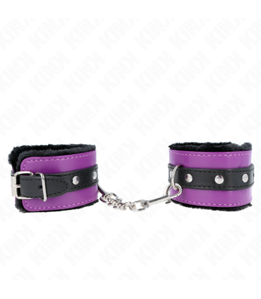 KINK MUNEQUERAS FORRADAS PREMIUM NEGRO CON CORREA VIOLETA NEGRO AJUSTABLE 17 29 CM X 6 CM