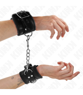 KINK MUNEQUERAS FORRADAS NEGRO CON CORREA NEGRO AJUSTABLE 20 29 CM X 55 CM