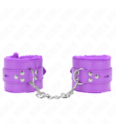 KINK MUNEQUERAS FORRADAS CON AGUJEROS CUADRADOS VIOLETA Y CORREA VIOLETA AJUSTABLE 17 29 CM X 6 CM