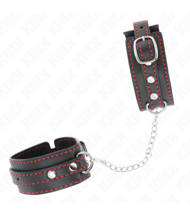 KINK MUNEQUERAS PEQUENA NEGRO CON DETALLES EN ROJO AJUSTABLE 14 24 CM X 35 CM