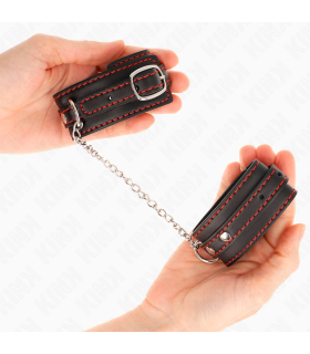 KINK MUNEQUERAS PEQUENA NEGRO CON DETALLES EN ROJO AJUSTABLE 14 24 CM X 35 CM