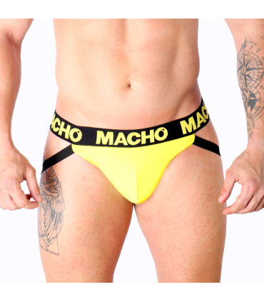 MACHO MX25A JOCK AMARILLO LYCRA XL