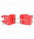 KINK MUNEQUERAS FIJAS CON ANILLA Y TACHUELAS ROJO AJUSTABLE 17 22 CM X 65 CM